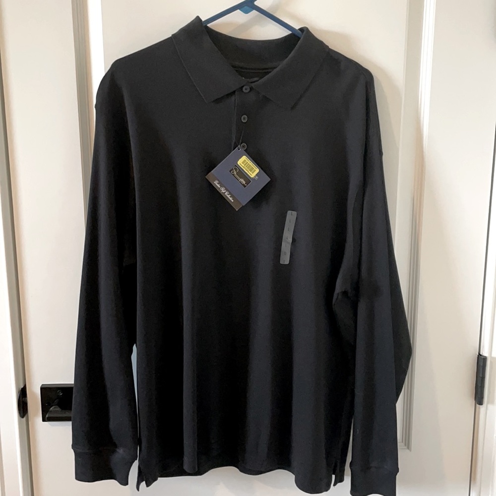 Men's Long Sleeve Polo - Luster Soft (L)